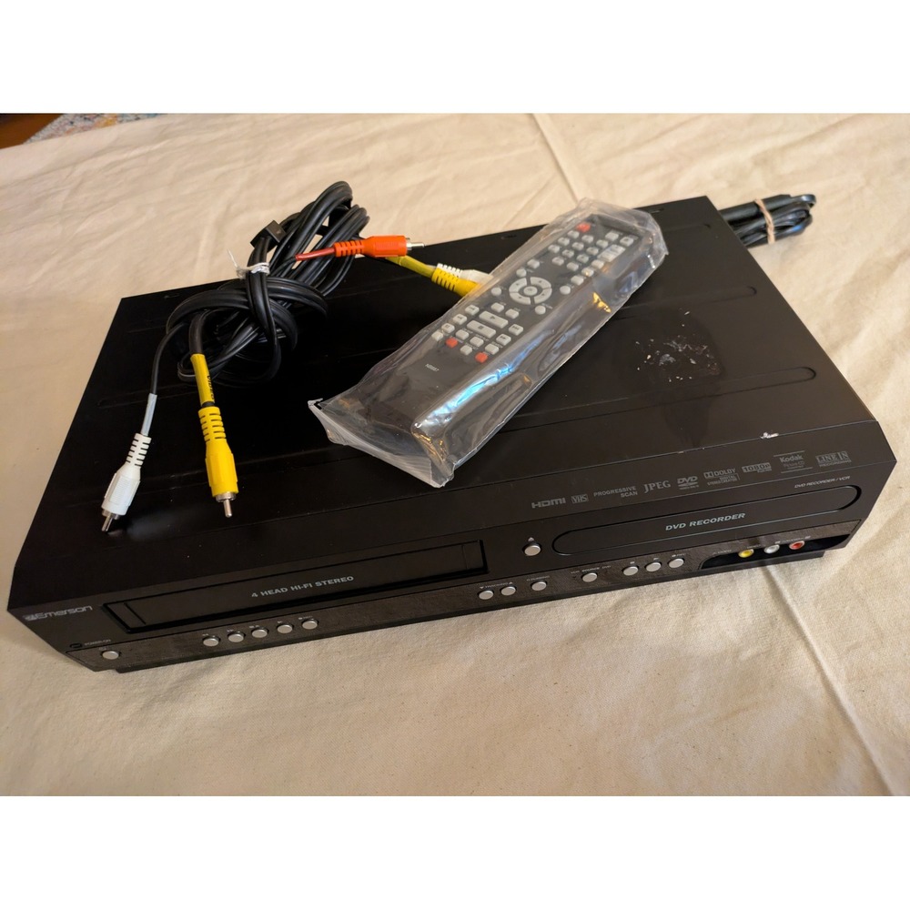 Emerson ZV427EM5 DVD Recorder VCR Combo HDMI 1080p Remote Working